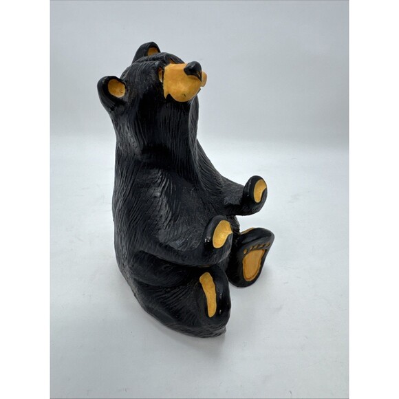Bearfoots Other - Jeff Fleming Bear Foots Black Bear Figurine Decor Card Holder 6"